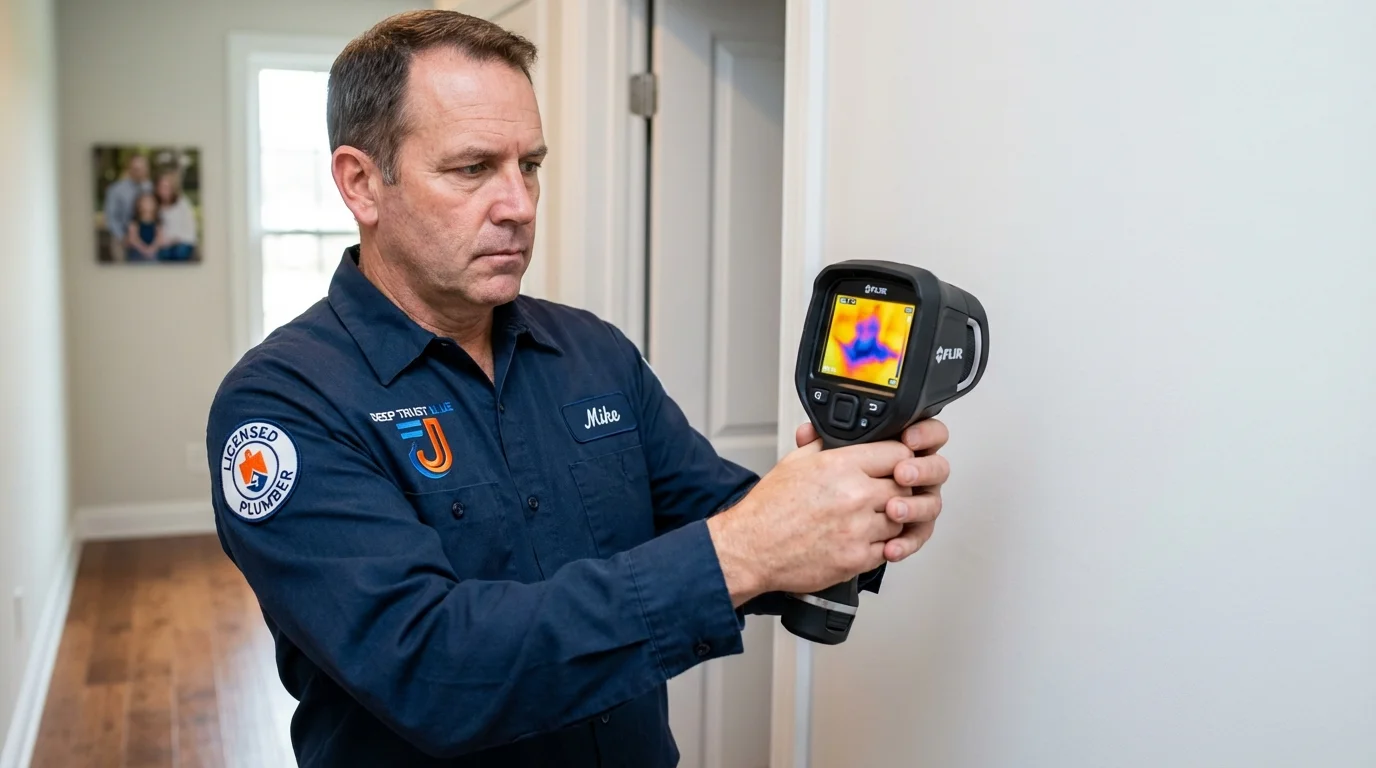 Thermal imaging leak detection by Johns Plumbing LLC in Carnegie